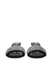 The Attico Schwarz Stoff Stiletto Absatz Sandalen