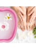 relaxdays Fußbadewanne in Rosa - (B)33 x (H)15 x (T)38cm