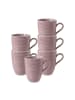 Seltmann Weiden 6er Set Kaffeebecher Beat Color Glaze 350 ml in Altrosa