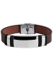 Adeliás Unisex Armband aus Leder 21 cm in braun