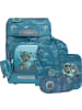 BECKMANN Plus Air Schulranzen-Set 6-tlg. Jungle Game in blau