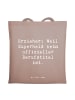 Mr. & Mrs. Panda Shopping Tasche Spruch Erzieher Superheld mit S... in Braun Pastell