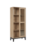 Beliani Vitrine RUMSON in Braun - (W) 80 x (H) 183 x (L) 40 cm