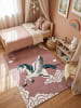 KADIMA DESIGN Teppich Kinderzimmer Kinder-Motiv Kinderzimmer pflegeleicht Spielzimmer in Pink