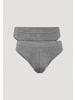 Hessnatur Slip Regular Cut 2er-Pack in grau