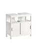 SoBuy Unterschrank in Mattweiß - (W) 38 x (H) 60 x (L) 70.5 cm