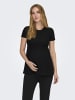 ONLY Top mit Schößchen in Black