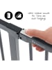 Hauck Türschutzgitter Clear Step Autoclose 2 - Dark Grey in grau