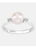 Diamant L'éternel Ring aus 375 Weißgold mit 0.01 Karat Diamant mit Perle