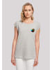 F4NT4STIC T-Shirt Colorfood Collection - Rainbow Apple in grau meliert