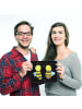 Mr. & Mrs. Panda Mauspad Biene Verliebt ohne Spruch in Schwarz