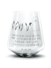 Mr. & Mrs. Panda Blümchentail Glas Otter Stein mit Spruch in Transparent