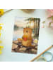 Mr. & Mrs. Panda Postkarte Otter See Pommes Design ohne Spruch in Weiß