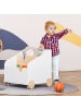 HOMCOM Kinderbücherregal 40B x 43T x 43H cm Weiß+Naturholz