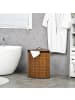 HOMCOM Wäschekorb-38L x 38B x 57H cm-Braun
