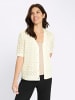 Sieh an! Ajourstrickjacke in ecru