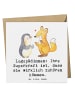 Mr. & Mrs. Panda Deluxe Karte Logopädin Superkraft mit Spruch in Weiß
