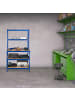 relaxdays 2x Schwerlastregal in Blau - (B)100 x (H)180 x (T)60 cm