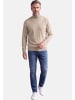 Redmond Rollkragenshirt Basic in Blau / beige