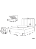 Beliani 4-tlg Schlafzimmer Set SEZANNE in Beige/Grau/Schwarz 190x215x142 cm