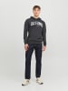 Jack & Jones Logo Print Hoodie Kapuzen  Pullover JJEJOSH in Schwarz