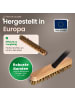 Novaliv Novaliv 4X Schrubber aus Holz mit Union Borsten und Steckstiel viertei in Braun