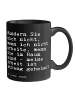 Mr. & Mrs. Panda Becher Wundern Sie sich nicht,... mit Spruch in Schwarz