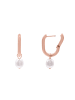 Steel_Art Perlenohrringe Damen Jenna rose goldfarben in rosegoldfarben