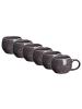Butlers Espressotasse COTTAGE 6er-Set in Schwarz