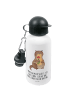 Mr. & Mrs. Panda Outdoor Trinkflasche Otter Blumenstrauß mit Spruch in Weiß
