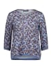 Betty Barclay Casual-Shirt mit Gummizug in Blau/Braun