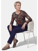 GOLDNER Jerseyshirt mit Paisley in braun / gemustert