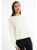 faina Damen Strickpullover in Wollweiss