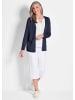 GOLDNER Offene Strickjacke in Kurzform in marine