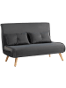 HOMCOM Schlafsofa-120L x 75B x 87H cm-Dunkelgrau