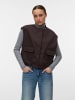Vero Moda Oversized Weste mit Taschen in Chocolate Torte