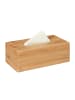 relaxdays 2 x Kosmetiktücherbox in Natur - (B)24,5 x (H)8,5 x (T)13,5 cm