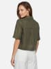 More & More Kurzarm-Bluse in oliv