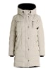 AMBER & JUNE Winterjacke mit Kapuze in Silver Cloud