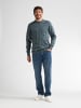 Petrol Industries Melierter Pullover mit Rundhalsausschnitt stonegate in Grün