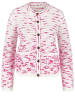 Gerry Weber Jacke Strick in Lila/Pink/Ecru/Weiss Multicolo