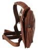 SPIKES & SPARROW Umhängetasche echt Leder in cognac