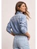 Street One Langarm Hemdbluse in Denim-Optik in Bleached Wash