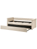 Beliani 3-tlg Tagesbett LIBOURNE in Beige