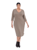 Ulla Popken Kleid in blassbraun