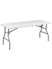 Beliani 7-tlg Gartentisch Set CUGNOLI in Weiß/Silber