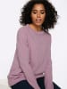 Sieh an! Langarm-Pullover in mauve