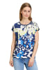 Betty Barclay Blusenshirt mit Aufdruck in Dunkelblau/Weiß
