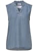 Street One Blusentop mit Rüschen im Denim-Look in Light Blue Washed