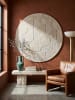 KADIMA DESIGN Teppich Wolle Handgetuftet DEBEN Geometrisch Wohnzimmer Modern in Natur